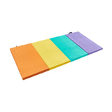 Folding Exercise Mat Workout Home for Women Pilates Mat Aerobics Balance Pad Four Fold Mat