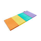 Folding Exercise Mat Workout Home for Women Pilates Mat Aerobics Balance Pad Four Fold Mat