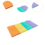 Folding Exercise Mat Workout Home for Women Pilates Mat Aerobics Balance Pad Four Fold Mat