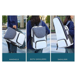 Tennis Racquet Rucksack Carrying Bag Outdoor Sports Travel Racquet Sport Bag white