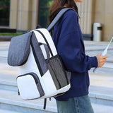 Tennis Racquet Rucksack Carrying Bag Outdoor Sports Travel Racquet Sport Bag white