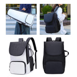 Tennis Racquet Rucksack Carrying Bag Outdoor Sports Travel Racquet Sport Bag white