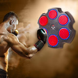 Music Boxing Machine Sturdy Boxing Training Device for Home Children Fitness Black