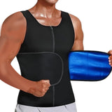 Sauna Vest for Men Waist Trimmer Body Shaper Nylon Neoprene Compression Vest S