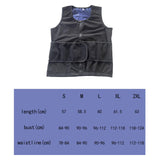 Sauna Vest for Men Waist Trimmer Body Shaper Nylon Neoprene Compression Vest S