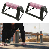 2Pcs Push up Bars Floor Workout Upper Body Strength Training Push up Handles Pink