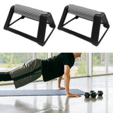 2Pcs Push up Bars Floor Workout Upper Body Strength Training Push up Handles Gray