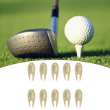 10x Golf Divot Tool Ball Marker Putting Green Fork for Golfer Gifts Exercise