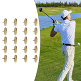 20x Golf Ball Markers Wood Golf Ball Mark for Outdoor Golfing Adults