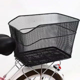 Bike Rear Basket Iron Bike Luggage Rack Basket for Road Bike Sports Shopping