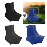 2x Football Cleat Covers Wraps Cleat Socks for Turf Hockey Baseball Softball Black