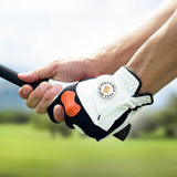 Golf Glove with Ball Marker AntiSlip Full Finger for Outdoor Training Golfer Men and S