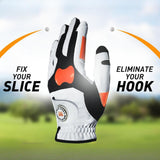 Golf Glove with Ball Marker AntiSlip Full Finger for Outdoor Training Golfer Men and S