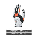 Golf Glove with Ball Marker AntiSlip Full Finger for Outdoor Training Golfer Men and S