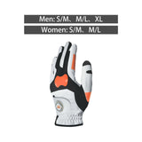 Golf Glove with Ball Marker AntiSlip Full Finger for Outdoor Training Golfer Men and S