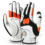 Golf Glove with Ball Marker AntiSlip Full Finger for Outdoor Training Golfer Men and S