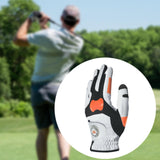 Golf Glove with Ball Marker AntiSlip Full Finger for Outdoor Training Golfer Men and S