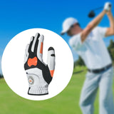 Golf Glove with Ball Marker AntiSlip Full Finger for Outdoor Training Golfer Men and S