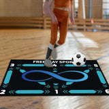 Football Training Mat Shock Absorption Soccer Training Mat for Home Use Kids Style A