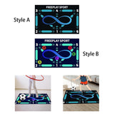 Football Training Mat Shock Absorption Soccer Training Mat for Home Use Kids Style A