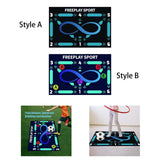 Football Training Mat Shock Absorption Soccer Training Mat for Home Use Kids Style A