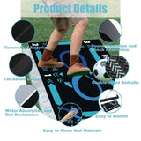 Football Training Mat Shock Absorption Soccer Training Mat for Home Use Kids Style A