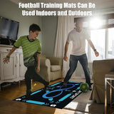 Football Training Mat Shock Absorption Soccer Training Mat for Home Use Kids Style A