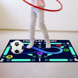 Football Training Mat Shock Absorption Soccer Training Mat for Home Use Kids Style B