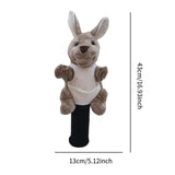 Animal Doll Golf Driver Wood Headcover Scratch Resistant Protective Sleeve