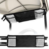 Golf Cart Ceiling Storage Bag Oxford Cloth Black Golf Cart Front Storage Bag