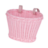 Kids Bike Basket Portable Bicycle Basket for Riding Boys Girls Balance Bikes Pink S