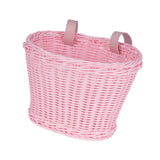 Kids Bike Basket Portable Bicycle Basket for Riding Boys Girls Balance Bikes Pink S