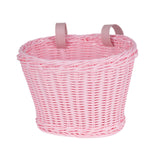 Kids Bike Basket Portable Bicycle Basket for Riding Boys Girls Balance Bikes Pink S