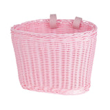 Kids Bike Basket Portable Bicycle Basket for Riding Boys Girls Balance Bikes Pink L