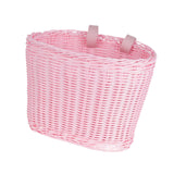 Kids Bike Basket Portable Bicycle Basket for Riding Boys Girls Balance Bikes Pink L