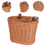 Kids Bike Basket Portable Bicycle Basket for Riding Boys Girls Balance Bikes Brown L