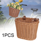 Kids Bike Basket Portable Bicycle Basket for Riding Boys Girls Balance Bikes Brown L