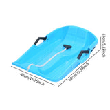 Snow Sled for Child Toboggan with Pull Rope Handles Sand Sliding Board