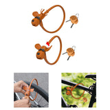 Bicycle Lock Silicone Covered with Keys Bike Lock for Motorbike Door Scooter Elk