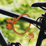 Bicycle Lock Silicone Covered with Keys Bike Lock for Motorbike Door Scooter Elk