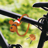 Bicycle Lock Silicone Covered with Keys Bike Lock for Motorbike Door Scooter Santa Hat