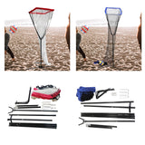 Volleyball Training Net Iron Frame Practice Net for Spiking Backyard Outdoor Red