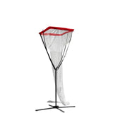 Volleyball Training Net Iron Frame Practice Net for Spiking Backyard Outdoor Red