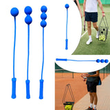 Tennis Serve Master Portable Easy to Handle Supplies Accessory Practice Tool 1 Ball