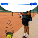 Tennis Serve Master Portable Easy to Handle Supplies Accessory Practice Tool 2 Balls