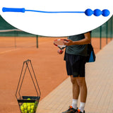 Tennis Serve Master Portable Easy to Handle Supplies Accessory Practice Tool 3 Balls