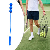 Tennis Serve Master Portable Easy to Handle Supplies Accessory Practice Tool 3 Balls