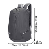 Maxbell Business Backpack Lightweight Water Resistant Rucksack for Work Office Black Gray