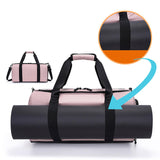 Maxbell Travel Duffle Bag Cross Country Bag with Shoes Compartment Sports Duffle Bag Pink