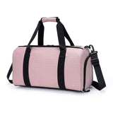 Maxbell Travel Duffle Bag Cross Country Bag with Shoes Compartment Sports Duffle Bag Pink